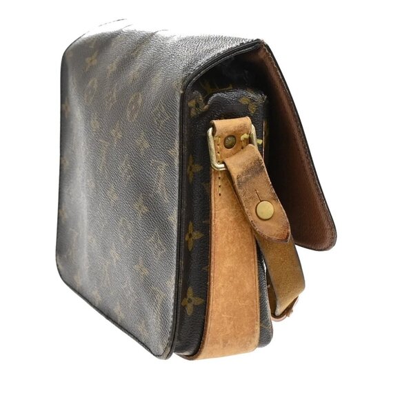 LOUIS VUITTON Cartouchiere MM Shoulder Bag Monogram Leather Brown M51253 - Picture 11 of 16